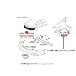 براکت (نگهدارنده سپر) هیوندای اکسنت - لوازم یدکی هیوندای