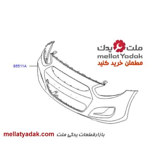 سپر جلو هیوندای اکسنت
