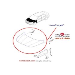 کاپوت (درب موتور) هیوندای اکسنت - لوازم یدکی هیوندای
