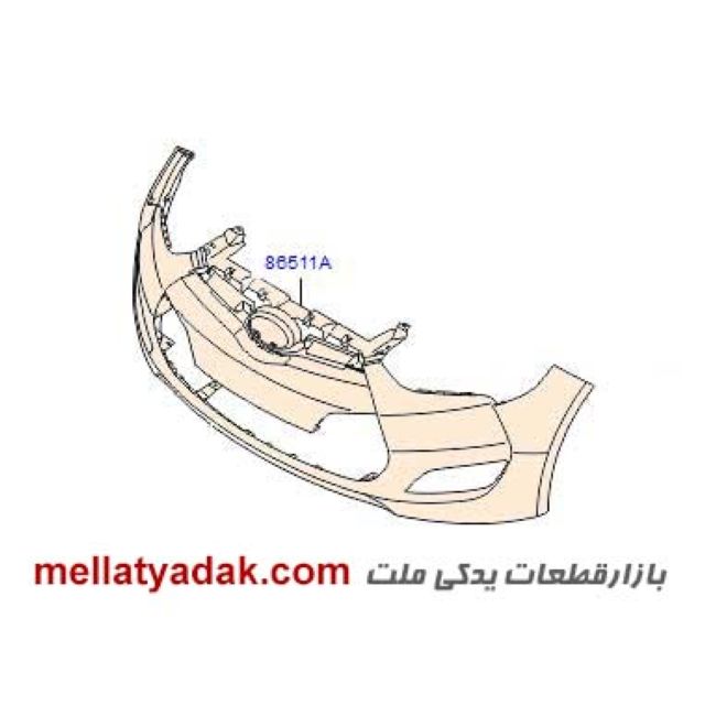 سپر جلو ولستر - لوازم یدکی هیوندای 1 سپر جلو هیوندای ولستر
