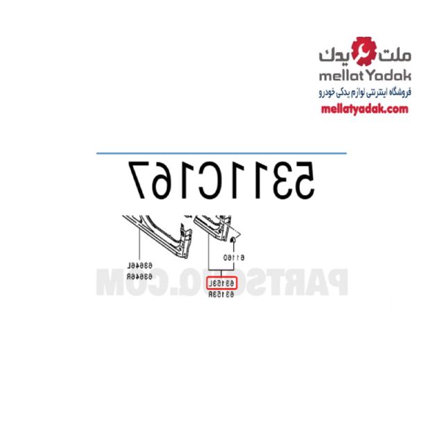 ستون درب جلو چپ اوتلندر 1 ستون درب جلو چپ اوتلندر