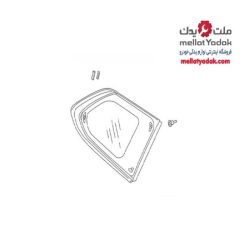 شیشه لچکی راست میتسوبیشی اوتلندر