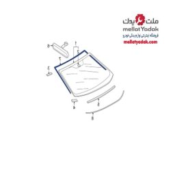 نوار دور شیشه لنسر