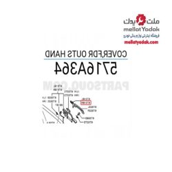 کاور دستگیره بیرونی درب جلو راست اوتلندر