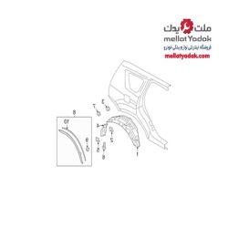 شلگیر کمانی عقب راست اوتلندر