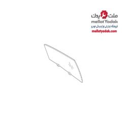شیشه درب عقب چپ میراژ