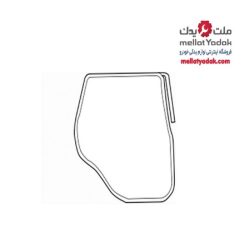زه خارجی درب عقب چپ ای اس ایکس
