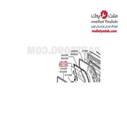 شیشه درب عقب راست اوتلندر