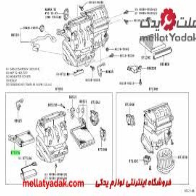 رادیاتور بخاری هایلوکس 4 تویوتا هایلوکس