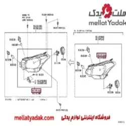 چراغ جلو یاریس صندوقدار