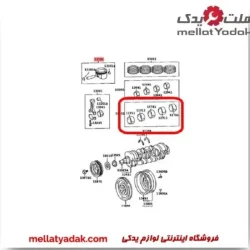 یاتاقان ثابت تويوتا کرولا