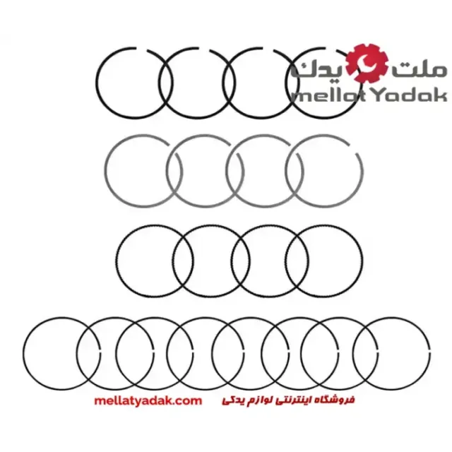 رینگ پیستون موتور 0.50 ام وی ام X33 1 رینگ پیستون موتور