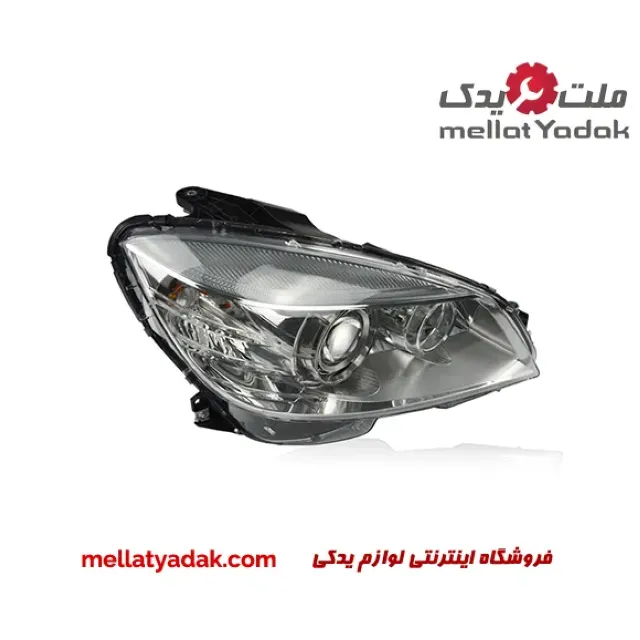 چراغ زنون جلو سمت چپ بنز کلاس C سال های 2008 تا 2011 – A2048200159 1 چراغ زنون جلو سمت چپ