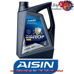 روغن موتور آیسین 10W-40 مدل econTECH SN PLUS جنیون (اصلی) ساخت کره چهار لیتری